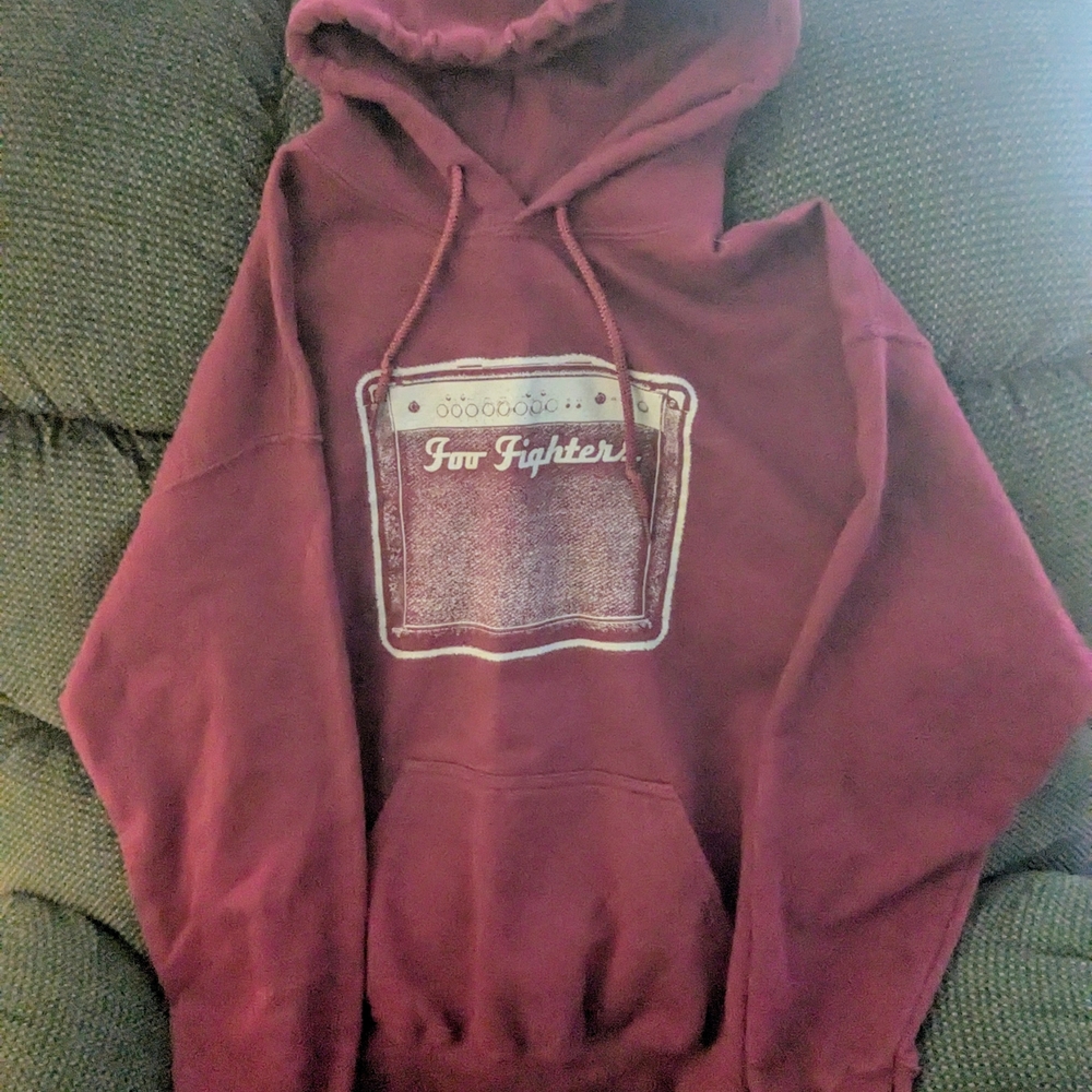 Foo Fighters Concert Tour Maroon Hoodie